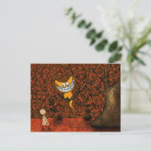 Alice in Wonderland - A Cheshire Cat Briefkaart (Staand voorkant)