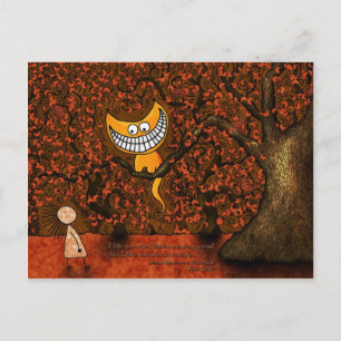 Alice in Wonderland - A Cheshire Cat Briefkaart