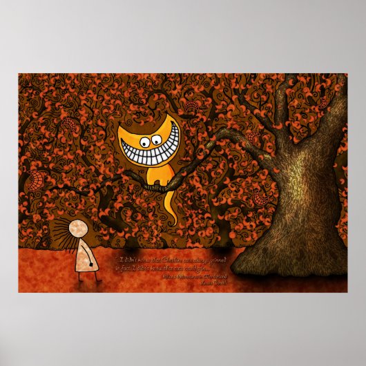 Alice in Wonderland - A Cheshire Cat Poster (Voorkant)