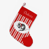 Alice in Wonderland - Aangepersonaliseerde kat Sto Kleine Kerstsok (Voorkant (Hangend))