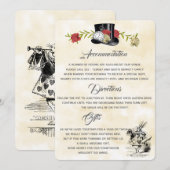 Alice in Wonderland Aanvullende Informatiekaart Kaart (Voorkant / Achterkant)