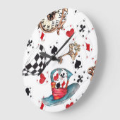 Alice in Wonderland Acrylmuurklok groot Grote Klok (Hoek)