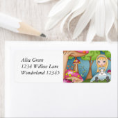 Alice in Wonderland Adresetiketten Etiket (Insitu)