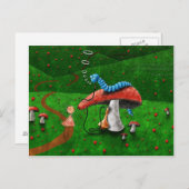 Alice in Wonderland - Advies van een onderpijler Briefkaart (Voorkant / Achterkant)