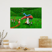 Alice in Wonderland - Advies van een onderpijler Poster (Keuken)