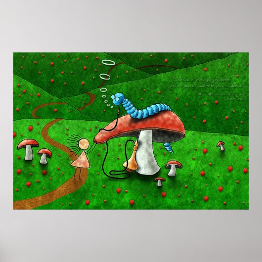 Alice in Wonderland - Advies van een onderpijler Poster (Voorkant)