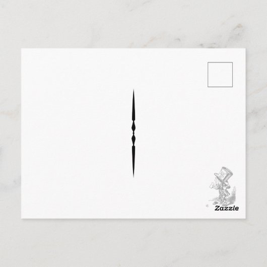 Alice in Wonderland - Advies van een van de pijler Briefkaart (Achterkant)