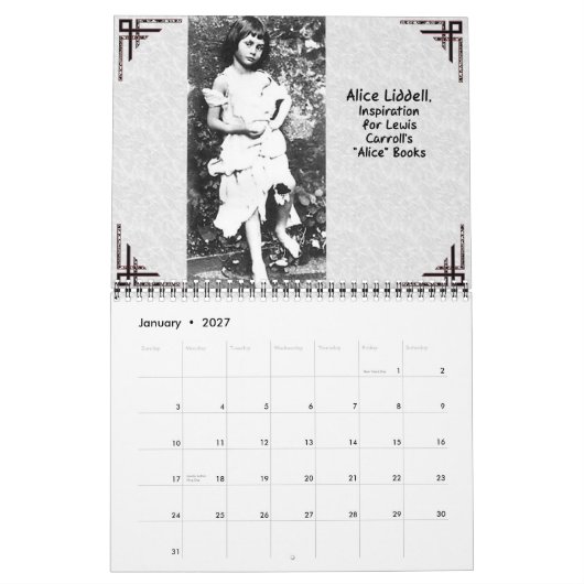 Alice in Wonderland Agenda 2008 Kalender (Jan 2027)
