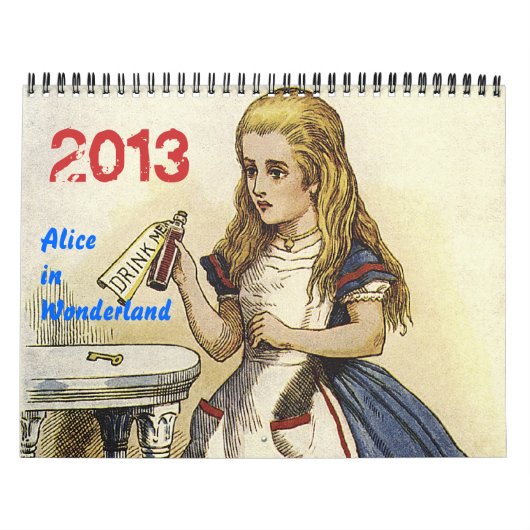 Alice in Wonderland Agenda 2013 Kalender (Hoes)