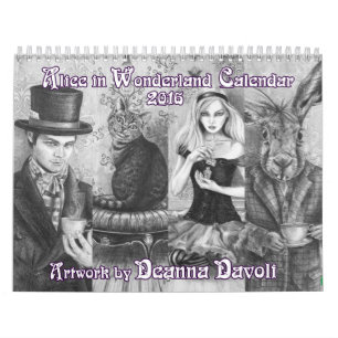 Alice in Wonderland Agenda 2016 Deanna Davoli Kalender