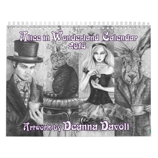 Alice in Wonderland Agenda 2016 Deanna Davoli Kalender (Hoes)