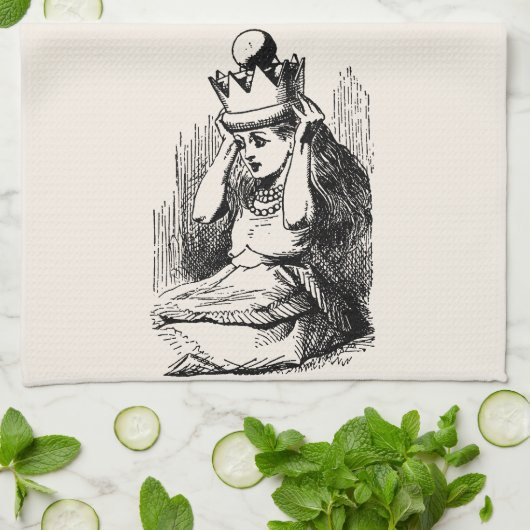 Alice in Wonderland, Alice als koningin Theedoek (Gevouwen)