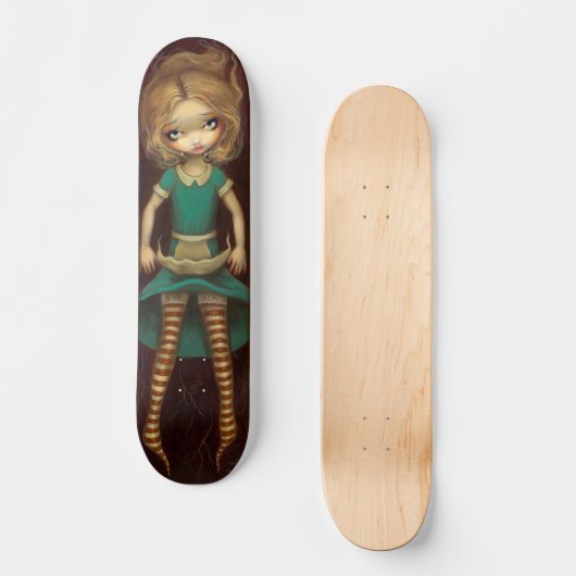 Alice in Wonderland:  Alice dalend Skateboard (Voorkant)