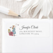  Alice in Wonderland Alice die een kroon had Etiket (Insitu)