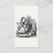 Alice in Wonderland, Alice en de Kitten - Dromen Visitekaartje (Achterkant)