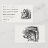 Alice in Wonderland, Alice en de Kitten - Dromen Visitekaartje (Voorkant / Achterkant)