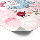 Alice in Wonderland | Alice en Florals Poster (Hoek)