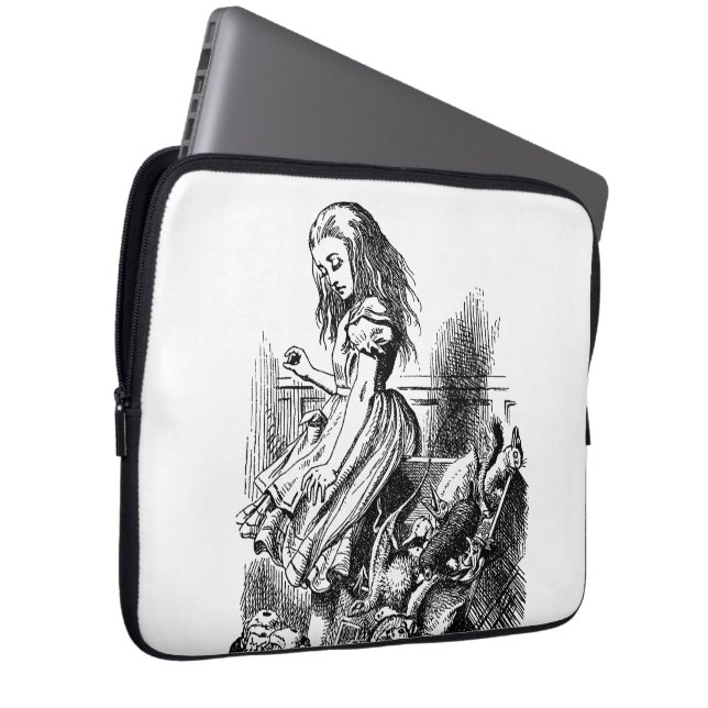 Alice in Wonderland - Alice im Wunderland Laptop Sleeve (Voorkant Rechts)