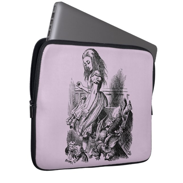 Alice in Wonderland - Alice im Wunderland Laptop Sleeve (Voorkant Rechts)