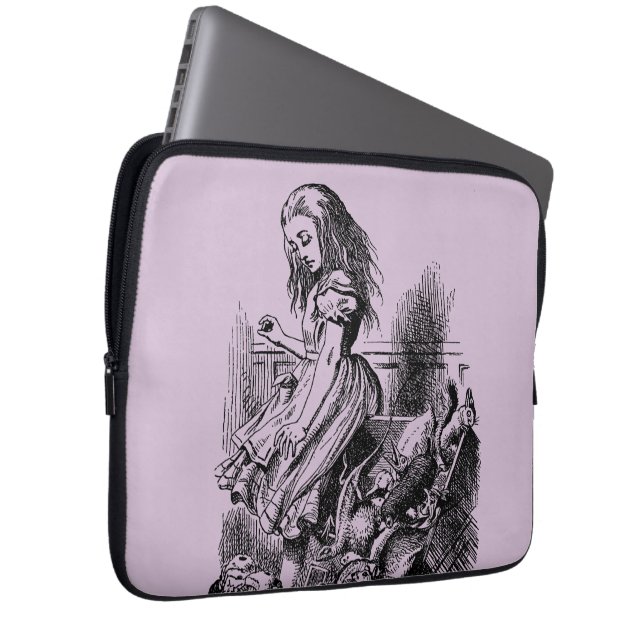 Alice in Wonderland - Alice im Wunderland Laptop Sleeve (Voorkant Rechts)