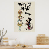 Alice in Wonderland - Alice & Mad Hatter Poster (Keuken)