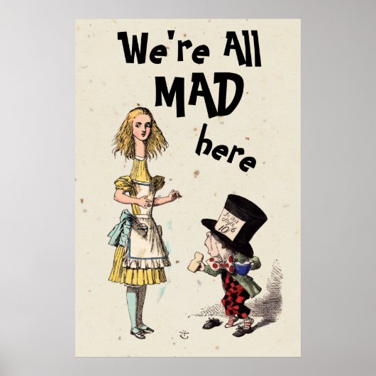 Alice in Wonderland - Alice & Mad Hatter Poster (Voorkant)