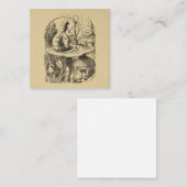 Alice in Wonderland Alice met de Caterpijler Notitiekaartje (Voorkant / Achterkant)