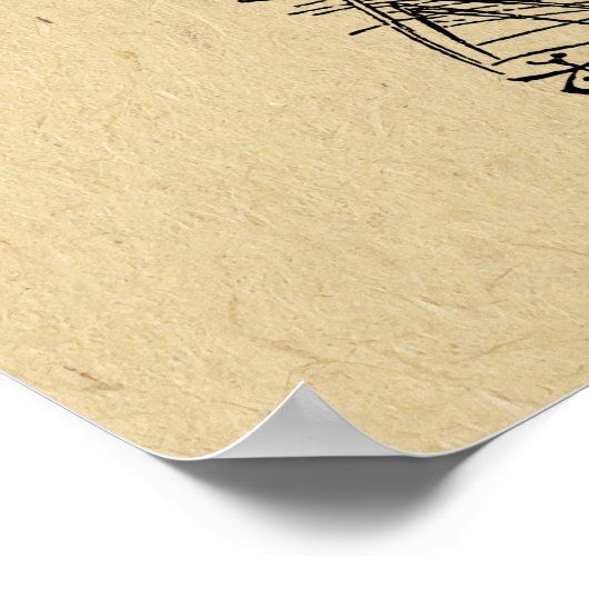 Alice in Wonderland Alice met de Caterpijler Poster (Hoek)