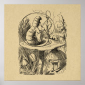 Alice in Wonderland Alice met de Caterpijler Poster (Voorkant)
