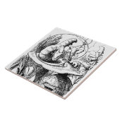 Alice in Wonderland - Alice ontmoet de centrale pi Tegeltje (Zijkant)