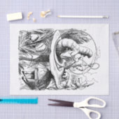 Alice in Wonderland - Alice ontmoet de centrale pi Tissuepapier (Craft)