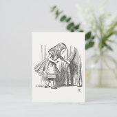 Alice in Wonderland - Alice Op zoek naar de deur Briefkaart (Staand voorkant)