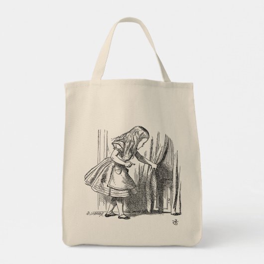 Alice in Wonderland - Alice Op zoek naar de deur Tote Bag (Achterkant)