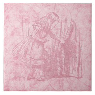 Alice in Wonderland Alice vindt de deur van Floral Tegeltje