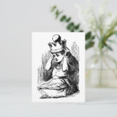  Alice in Wonderland, Alice w Queen's Crown Briefkaart (Staand voorkant)