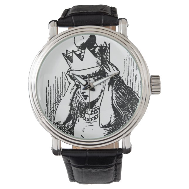  Alice in Wonderland, Alice w Queen's Crown Horloge (Voorkant)