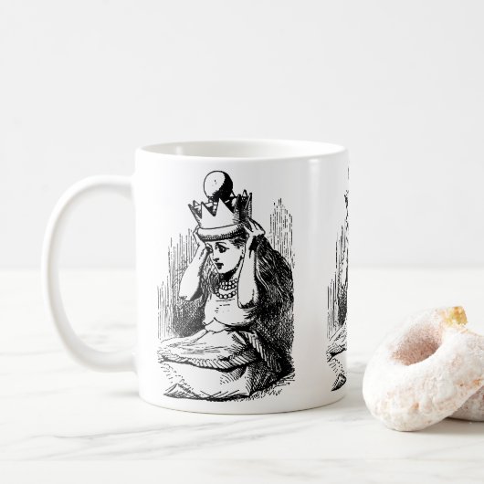  Alice in Wonderland, Alice w Queen's Crown Koffiemok (Met donut)