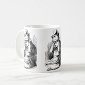  Alice in Wonderland, Alice w Queen's Crown Koffiemok (Voorkant links)