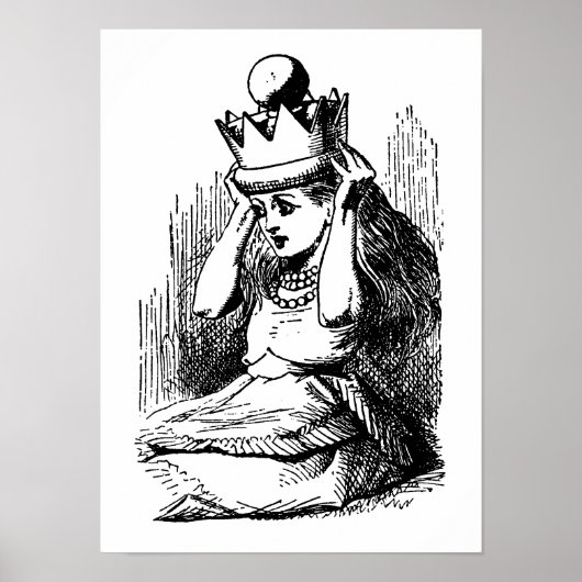 Alice in Wonderland, Alice w Queen's Crown Poster (Voorkant)