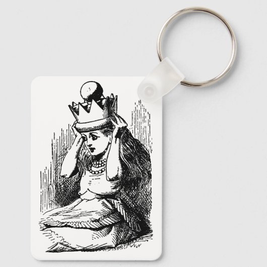  Alice in Wonderland, Alice w Queen's Crown Sleutelhanger (Achterkant)