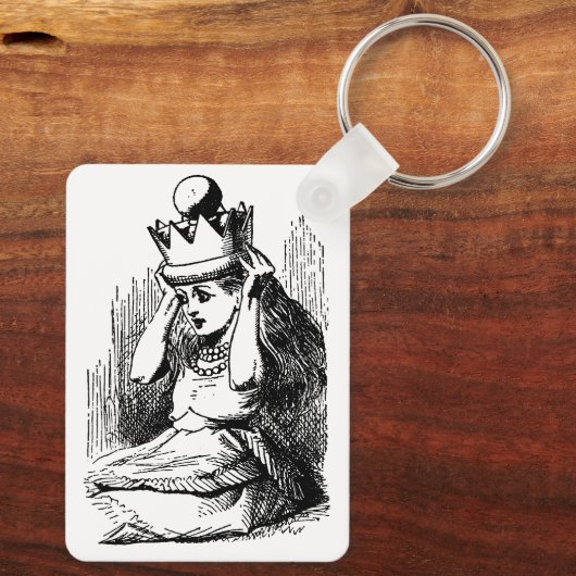  Alice in Wonderland, Alice w Queen's Crown Sleutelhanger (Achterkant)