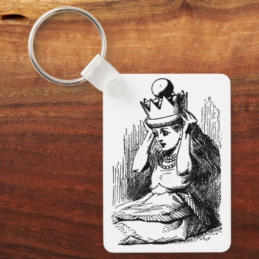  Alice in Wonderland, Alice w Queen's Crown Sleutelhanger (Voorkant)