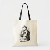  Alice in Wonderland, Alice w Queen's Crown Tote Bag (Voorkant)