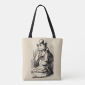 Alice in Wonderland, Alice w Queen's Crown Tote Bag (Achterkant)