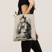 Alice in Wonderland, Alice w Queen's Crown Tote Bag (Dichtbij)