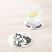 Alice in Wonderland, Alice w Queen's Crown Zandsteen Onderzetter (Zijkant)