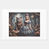 Alice in Wonderland and Cheshire Cat - Decoupage  Inpakpapier Vel (Voorkant 2)