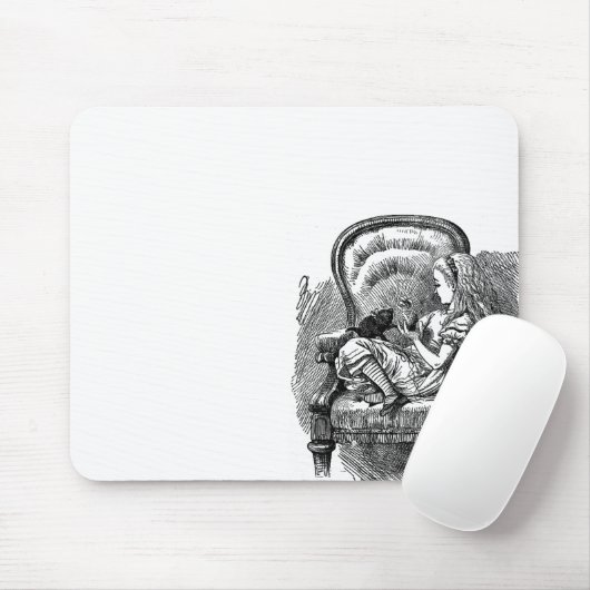 Alice in Wonderland antiek emo gothic Muismat (Met muis)