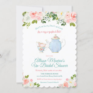 Alice in Wonderland Antieke Theepot Uitnodiging