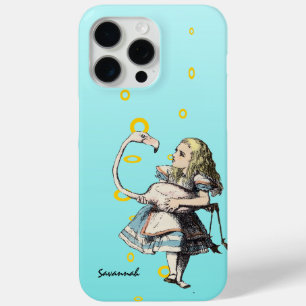 Alice in Wonderland Aqua Flamingo iPhone 15 Pro Max Hoesje